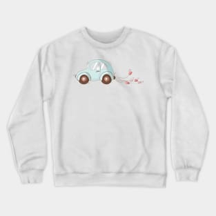 Just married car Honeymoon Couple Matching Gift Crewneck Sweatshirt